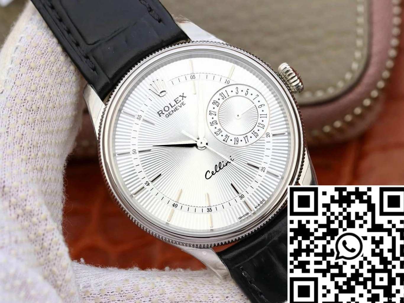 MKS White M50519-0006 Factory Rolex Dial Date Celini 0524